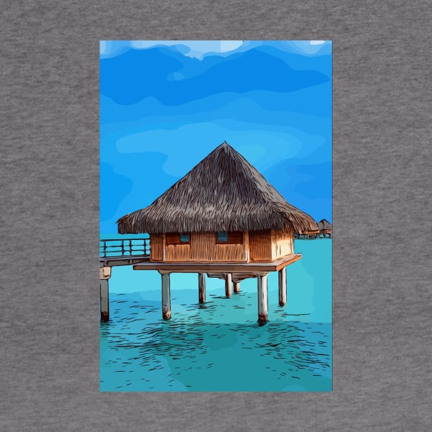 Bungalow in Bora Bora by WelshDesigns